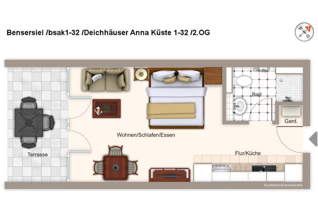 Deichhaeuser Anna Kueste Deichhaeuser Anna Kueste 1-32 Bensersiel Εξωτερικό φωτογραφία